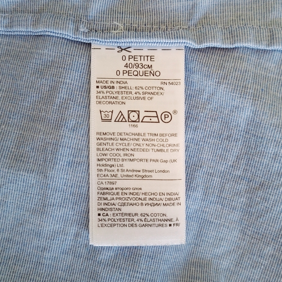 🅱️🅾️G🅾️ Banana Republic Riley Shirt in blue fine stripes - Picture 10 of 10